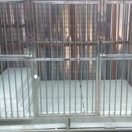 kandang anjing besar xxl stainless steel