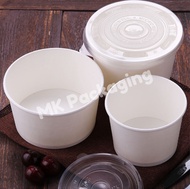 390ml Paper Bowl / Disposable Paper Bowl with Lid (50sets±) / Mangkuk Kertas / 纸碗 / 碗