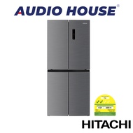 HITACHI HR4N7522DSXSG 466L SLIM 4 DOOR FBF INVERTER REFRIGERATOR COLOUR: INOX ENERGY LABEL: 2 TICKS DIMENSION: W795xH1800xD735MM 1 YEAR WARRANTY BY HITACHI