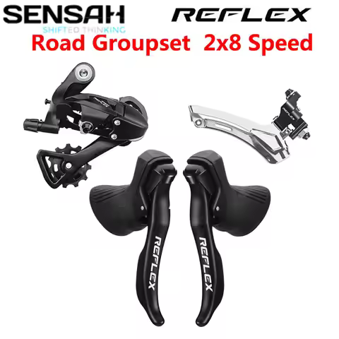SENSAH REFLEX Road Bike Shifter 2x8 Speed Rear Derailleur Front Derailleur Sora Tiagra Claris Sensah