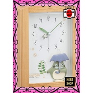 【Direct From Japan】 RHYTHM My Neighbor Totoro Alarm Clock Music Box with Melody Brown Totoro R752N 4RM752MN06