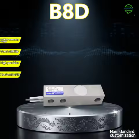 Original ZEMIC B8D Shear Beam Load Cell C3 Precision IP67 Waterproof Weighing Sensor 0.5t to 5t for 