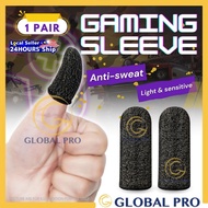 1 Pair Gaming Phone Finger Sleeve Sarung Jari Gaming Phone Gloves Finger Sleeve Gaming Sarung Tangan