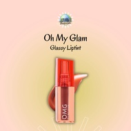 OMG OH MY GLAM Glassy Lip Tint 2g - Intense Color Lip Tint Lasts 12 Hours, Skincare Infused OMG glos