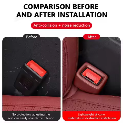 Buckle Up Car Seatbelt Guard Seat Belt Holder Silicone Buckle Protective Cover Automobile Seat Belt 