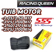SSS TUBE MOTORCYCLE 225/250-17 (70/90-17), 275/300-17 (80/90-17), 250/275-18 (70/90-18), 275/300-14 