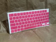 MacBook Air 鍵盤保護貼 螢光粉紅色