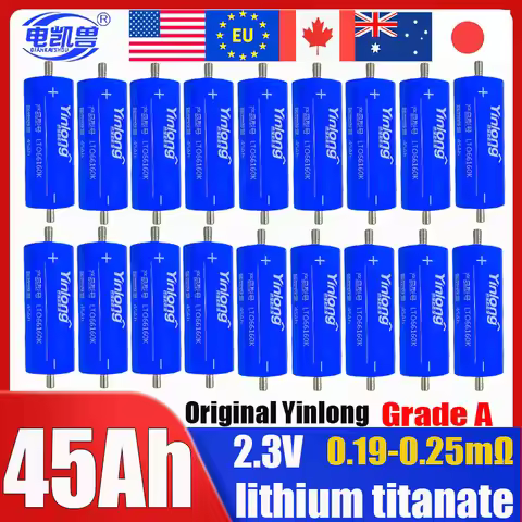 Yinlong Grade A 2.3V 45Ah lithium titanate battery LTO 66160 DIY 12V 24V 48V solar storage RV car au