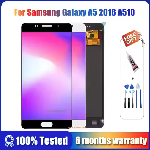 OLED adjustable LCD For Samsung Galaxy A5 2016 A510 A510F A510M A510FD LCD Display + Touch Screen Di