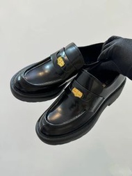 miumiu 高版本繆繆經典款錢幣厚底樂福鞋