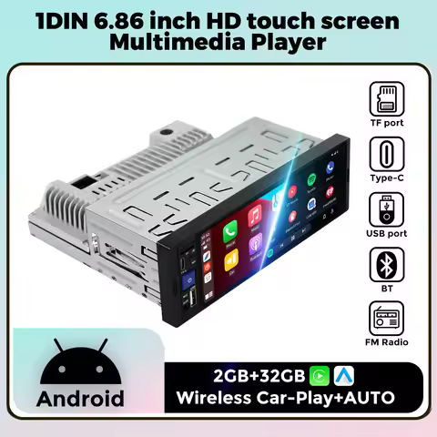 NaviFly Car Radio 1 Din 6.86 inch HD touch screen Multimedia Player FM SWC For Universal Volkswagen 