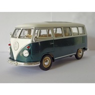 HIJAU Diecast Volkswagen Classical Bus 1962 green miniature Bus welly 1:24
