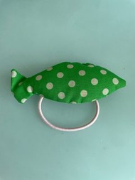 Green Fish Pokka Dot Hair Tie 髮帶