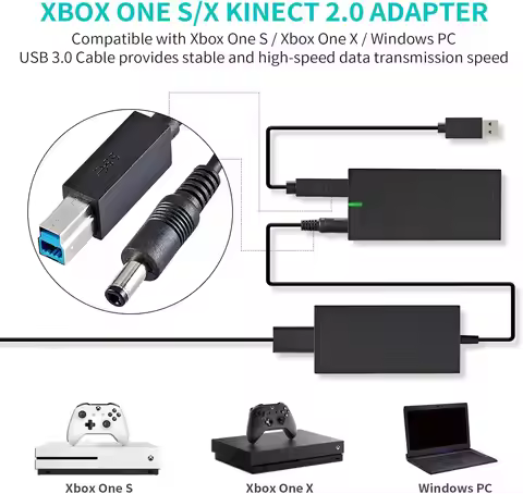 Kinect 2.0 Adapter for Xbox One S Xbox One X and Windows PC