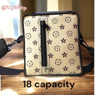 TARI CASE Sling Bag Leather | V.L. Cream Flower w/ Fiver Glass | Size 12,18,60, up to 100