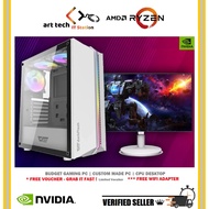 AMD BUDGET GAMING PC / CUSTOM PC / RYZEN / NVIDIA RTX GTX / CPU PUBG GTAV DESKTOP 3050 / 3060 / 3060