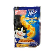 Felix 85gm (Salmon & Tomato in Jelly) Sensation Adult Cat Food (Purina Cat Pouch)