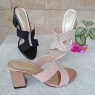 ELIZA E812 Wedding Sandals Wanita Latest 7 cm Tofu HeelELEGAN
