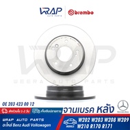 ⭐ BENZ ⭐ จานเบรค หลัง BREMBO | เบนซ์ รุ่น W202 (C240) W203 W208 W209 W210 SLK R170 R171 | เบอร์ 08.5