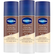 Vaseline Cocoa Shimmer Jelly Stick – Non-Greasy Moisturizer for Glowing Skin, Face & Body Lotion, Tr