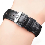 watch strap leather tali jam tangan Tali jam tangan kulit Fiyta, rantai jam tangan gesper lelaki dan
