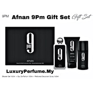 9pm set 100ml Perfum+Shower gel 150ml+Deo 150ml /9pm Afnan cologne fragrance for men