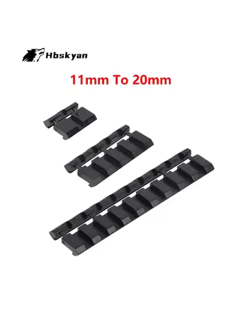 Tactical 1/4/9 Slots 11mm Dovetail to 20mm Picatinny Rail Adapter - Snap-in Scope Mount Base for Air