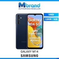 Samsung Galaxy M14 5G 128GB + 6GB RAM 50MP 6.6 inches Android Handphone Smartphone Used 100% Original