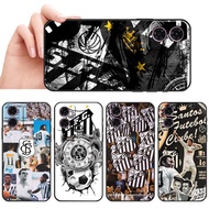 Moto G85 G34 G31 G04 G04S G24 G54 Power Santos FC Soft black TPU phone case