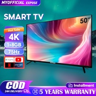 Smart TV 50 Inch Android TV 4K TV Android 12.0 EXPOSE LED Television 43 inch Smart TV 3 Years Warranty