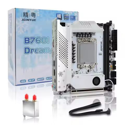 JGINYUE B760 Motherboard Mini ITX LGA 1700 Support Intel Core 12th 13th 14th DDR5 Memory M.2 RAM B76