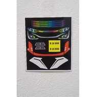 Miniature bus accessories stickers