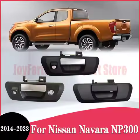 JF Car Rear Tailgate Door Handle With Camera-Key Hole Plating For Nissan Navara 2014-2023 D23 NP300 