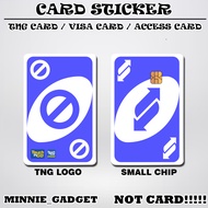 [ UNO CARD - BLUE ] Touch n Go Card Sticker Cover TNG / MASTER / VISA / CREDIT/ DEBIT CARD