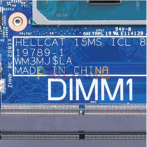 Original Inspiron 7500 Notebook Mainboard 19789-1 i5-1035G1 i7-1065G7 0GVCY9 0DG9M2 DDR4 UMA Laptop 