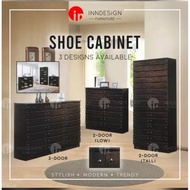 Available In 2 Doors / 2 Doors Tall Size/3 Door Shoe Cabinet