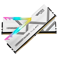 AITC 艾格 KINGSMAN VERTEX RGB DDR5 32GB(16GB x 2) 7200 雙通道 桌上型超頻電競記憶體 白色 2個 K5D516G72C34VTR 1組