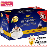 UCC Craftsman's Coffee Drip Coffee - Mild Blend - Mild Taste, 30 cups