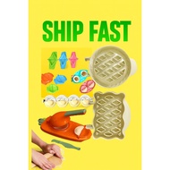 Triangle Curry Puff Kaya Puff Samosa Mould Acuan Karipap 3 in 1/Semi Circle Curry Puff Kaya Puff Acu