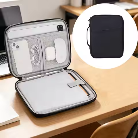 Hard Shell Shockproof Tablet Sleeve Bag Pocket Organizer 11 13 inch Tablet Carrying Case for iPad Ga