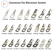 EZ 10/30pcs SC4 SC6 SC10 SC16 SC25 SC35 Copper and silver Lug Ring Wire Connector Cable Lugs Battery