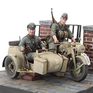 [小人物繪舘]預購SOL樹脂模型MM177 183 1/16二戰德軍KS750尊達普 機車含邊車Zundapp
