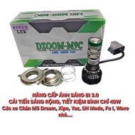 Led Headlight Foot M5 - M9C DZOOM 40W 2025 - Install 12V Electric Motorcycle - 2-3 TIMES M8C, M9C PE