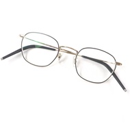 狀況極佳 □ E5 eyevan E-Five Eyevan m9 威靈頓眼鏡，眼鏡，白K金黑，尺寸 48□21-154，可搭配近視鏡片，日本製，男士。