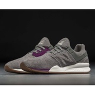 現貨 iShoes正品 New Balance 247 情侶鞋 麂皮 灰 紫 襪套 復古 休閒鞋 MS247OA D