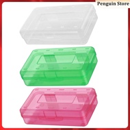 Transparent Pencil Case Tin Stationery Box Storage Boxes Stackable Cases Clear Container Cube Plastic Containers  hainesi