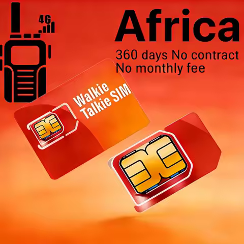 Africa Walkie Talkie SIM Card 1GB/360 Days No Contract GSM GPRS 3-in-1 SIM Global PTT Radios For BQ-