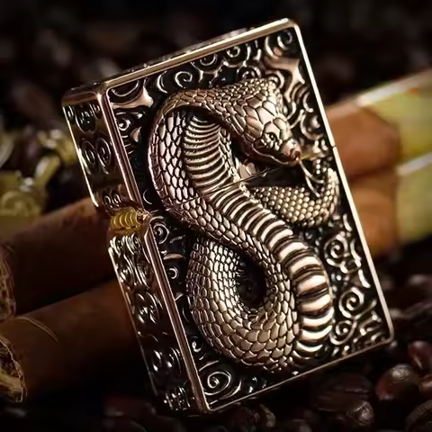 ZORRO Classic come on Windproof Lighter Metal Heavy Armor King Cobra Lighter Smoking Accessories Men