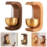 Wood Wind Chimes - Japanese Style Hanging Loud Doorbell - Wireless Magnet Decorative Door Bell - Entrance Opening Door Bell Reminder - Home Decoration