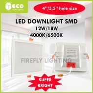 LED Downlight SMD 6" / 8" Square